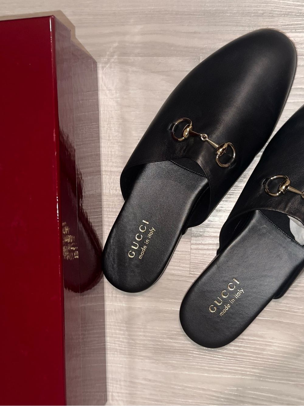 Gucci Black Leather Mule with Horsebit - Picture 7 of 10